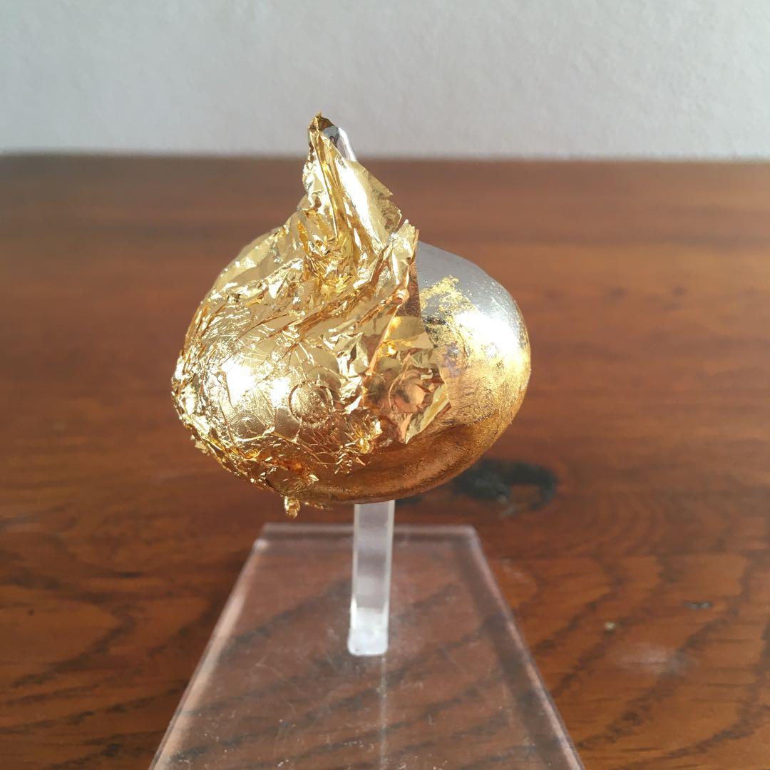 希少！　特製　24金　純金箔貼り仕上げ　メタルスライム　文鎮　エニックス製当時物