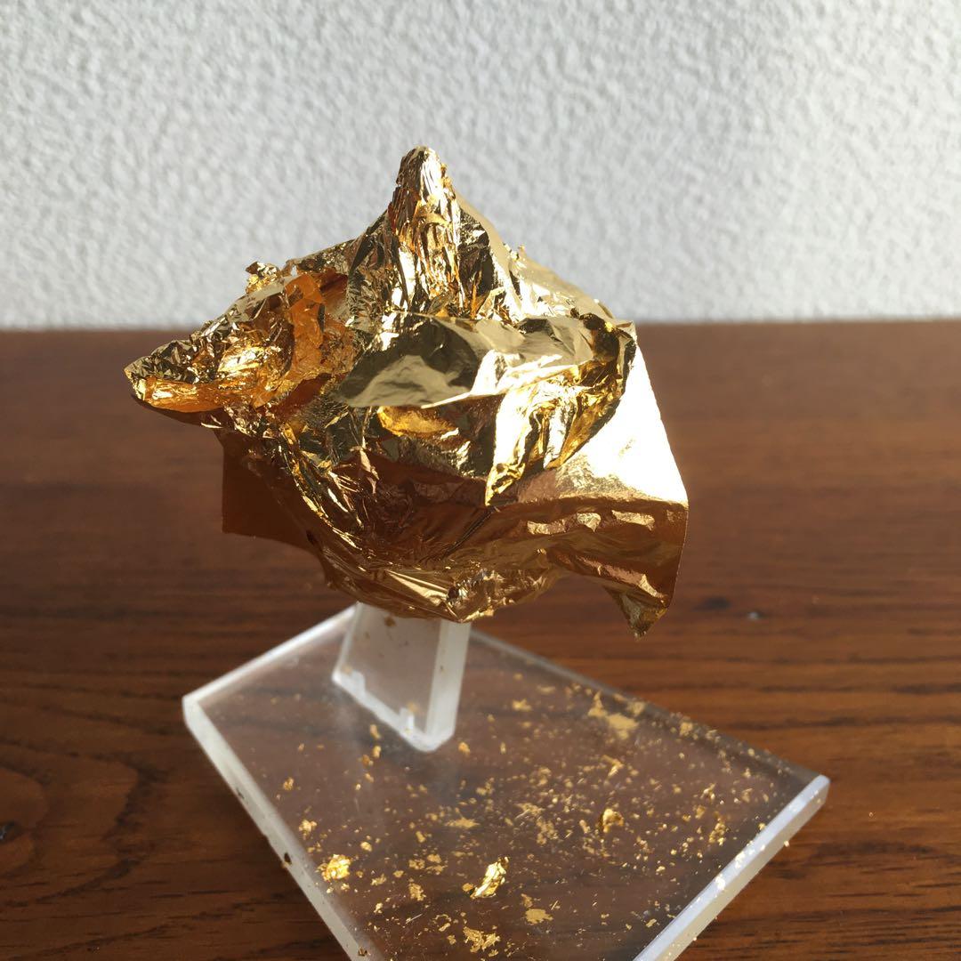 希少！　特製　24金　純金箔貼り仕上げ　メタルスライム　文鎮　エニックス製当時物