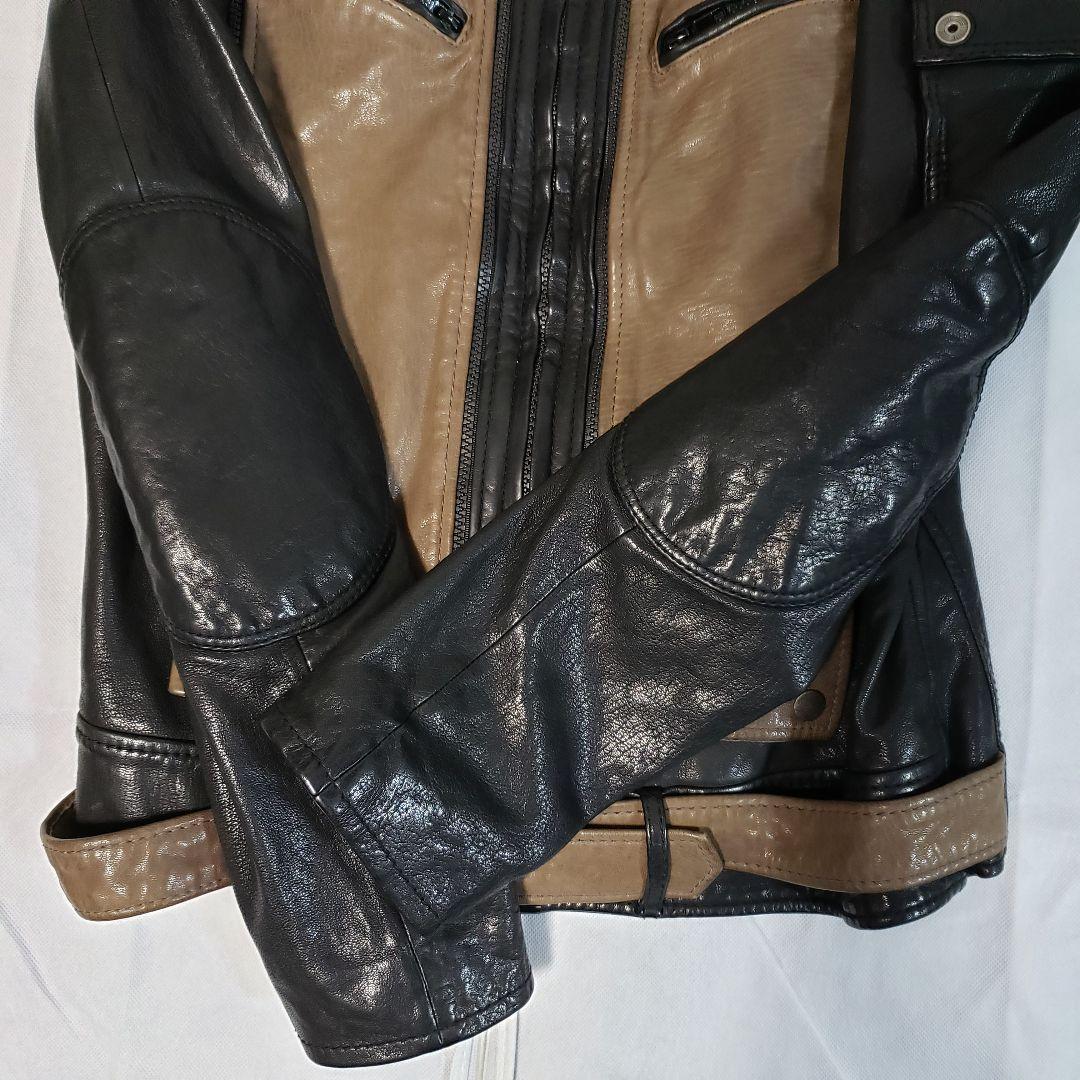 DIESEL ディーゼル レザーライダースジャケット 2way Mサイズ