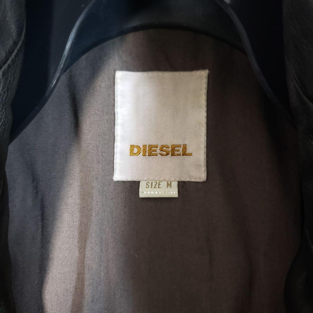 DIESEL ディーゼル レザーライダースジャケット 2way Mサイズ
