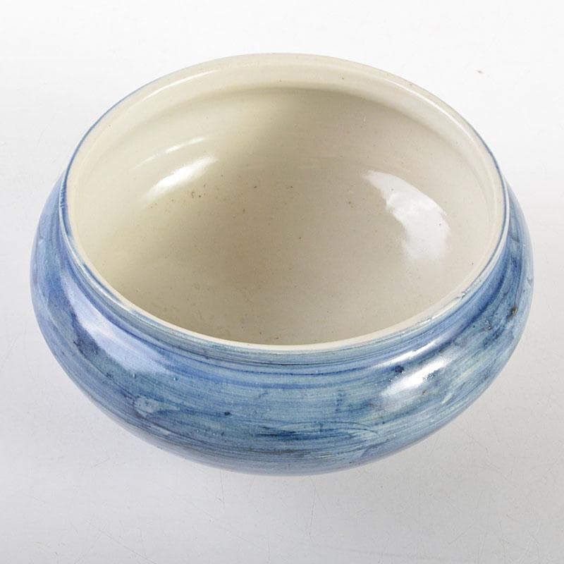 茶道具　旺祥寺窯　槙啓州作　青釉　建水　共布共箱　N　6736