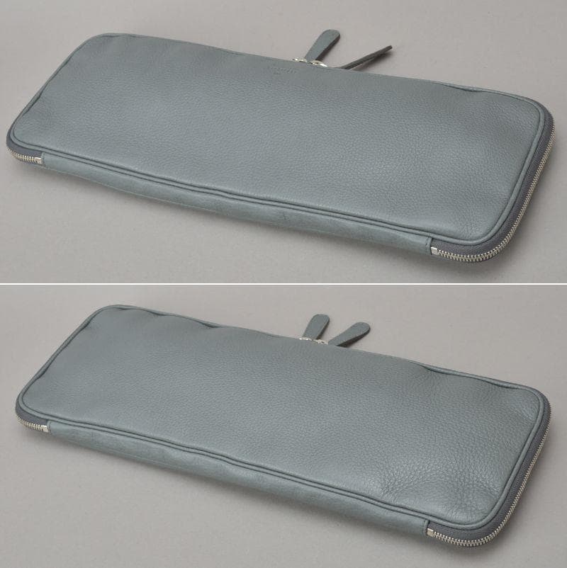未使用同様◇GUCCI グッチ ネクタイケース マルチケース レザー グレー