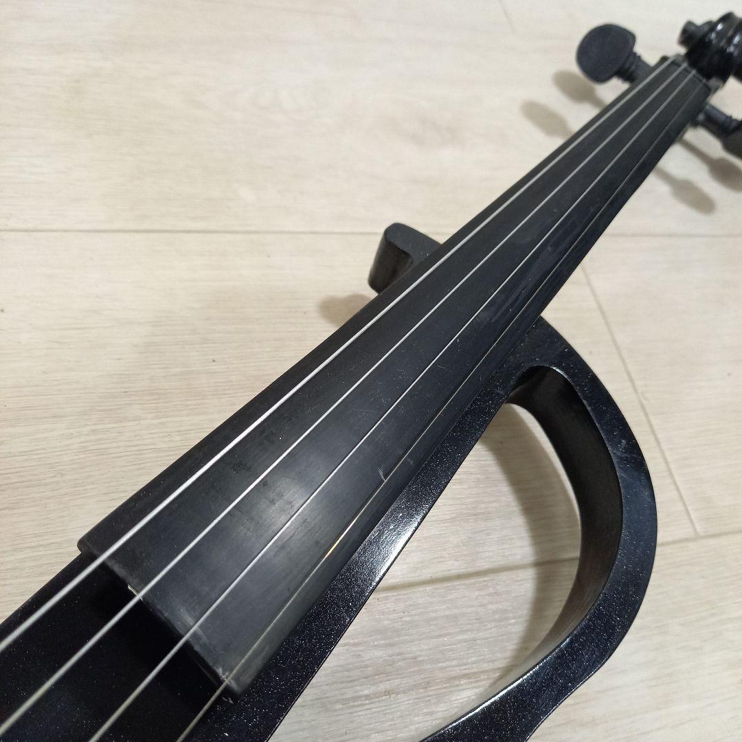 ノーブランド エレキバイオリン 4/4size メタリックブラック