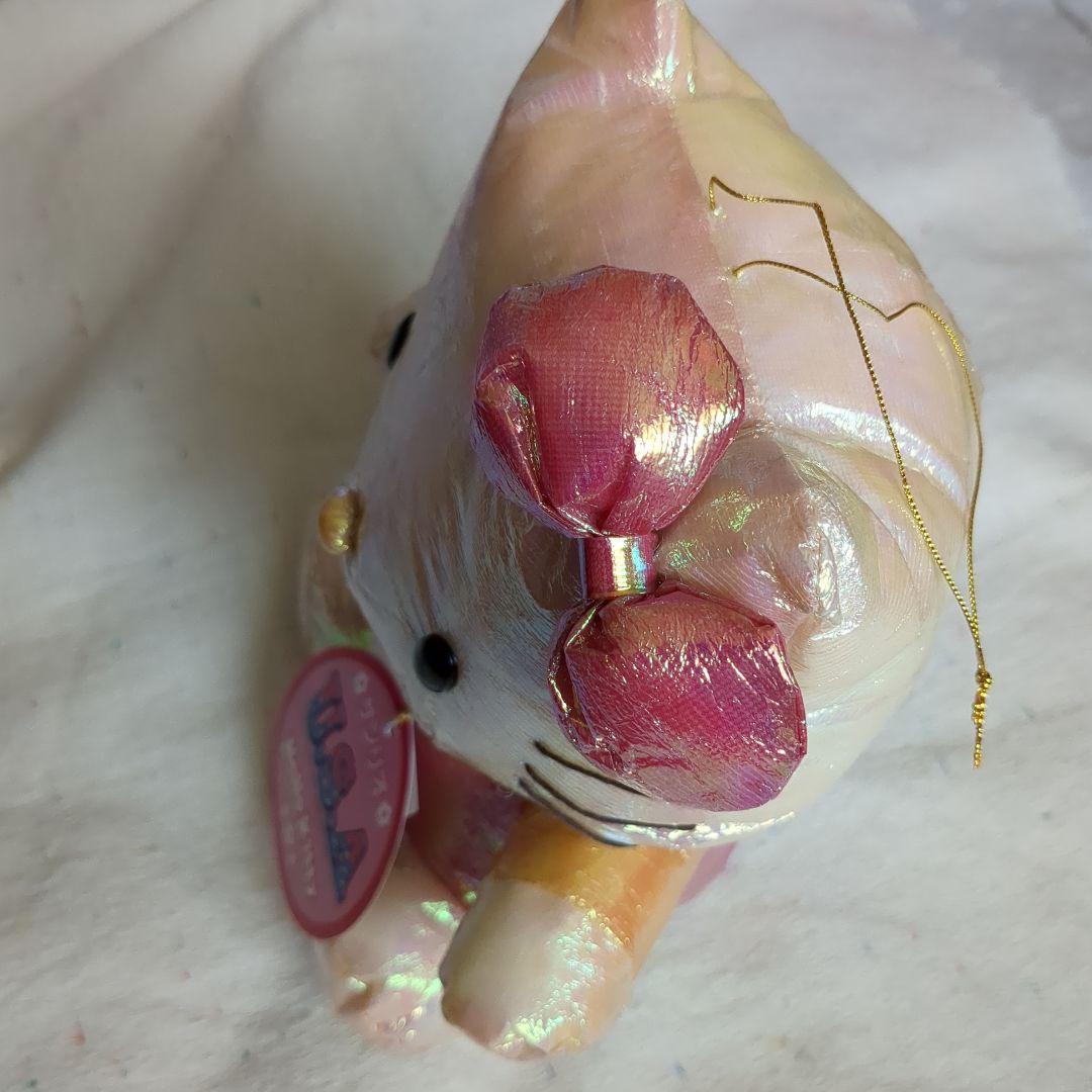 キティちゃんのぬいぐるみ　タグに汚れあり