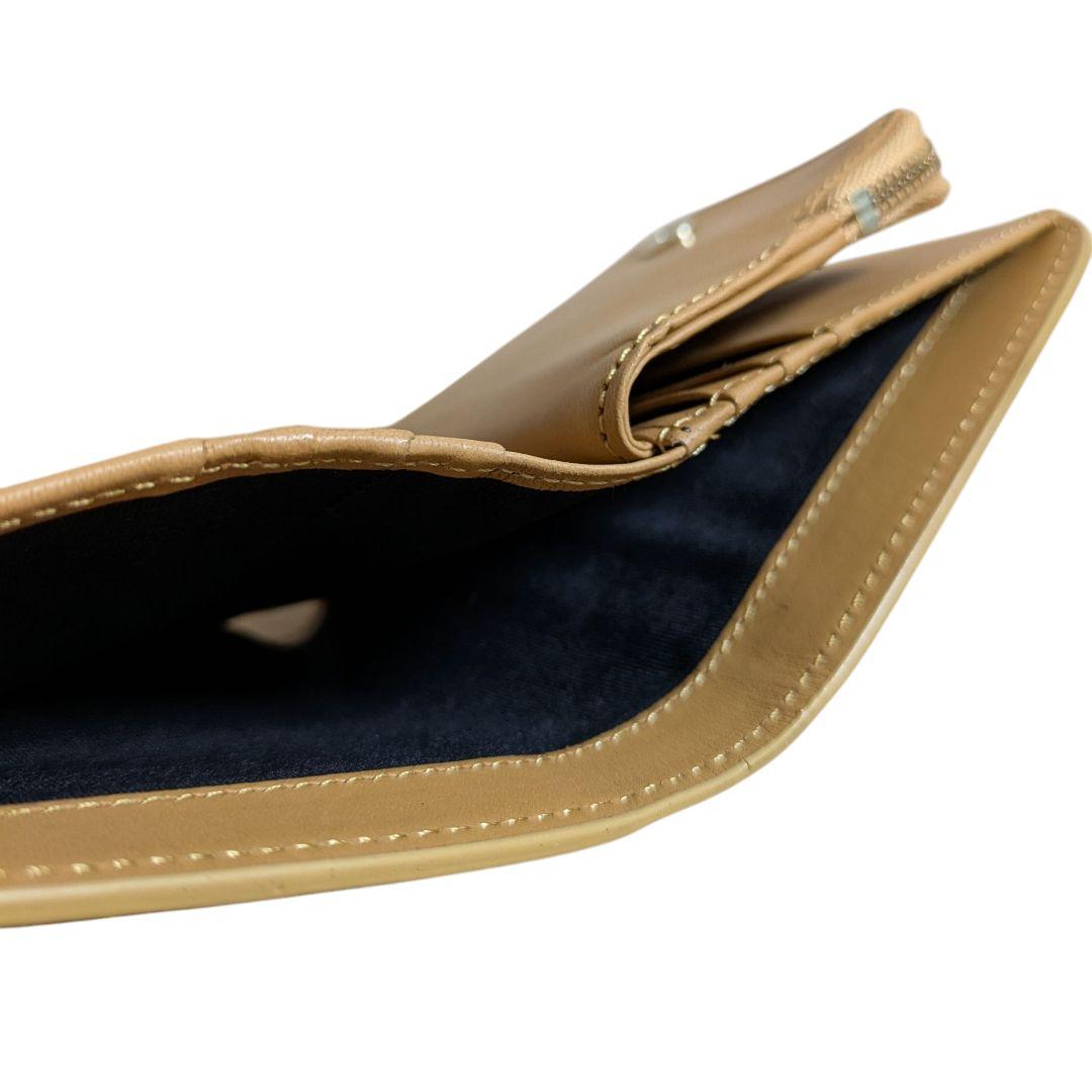 新品 ポールスミス 二つ折り財布 バニーエンボス ベージュ レディース