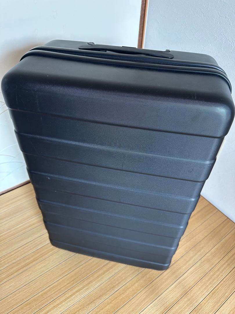 無印キャリーケース　スーツケース　63L ブラック 鍵1本