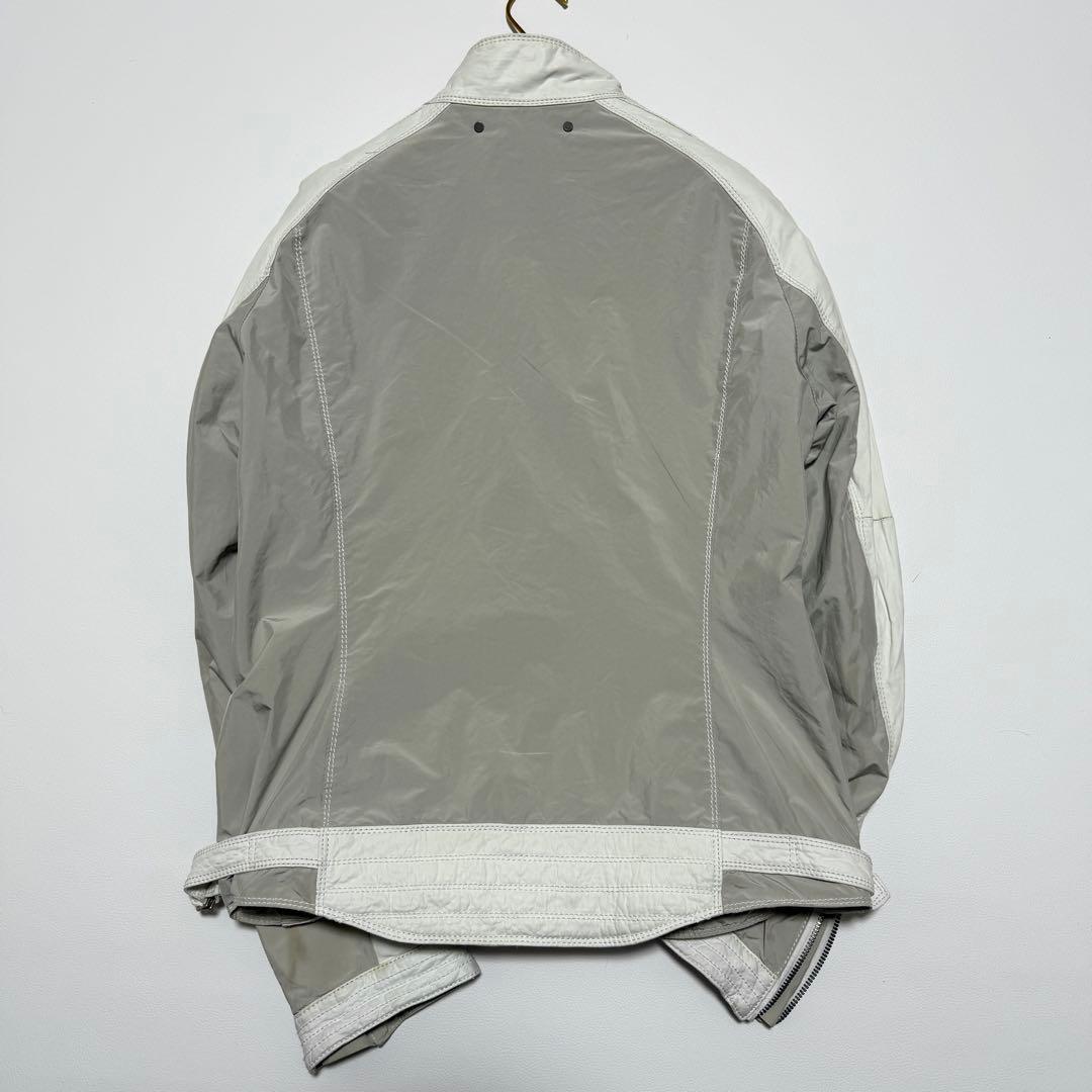 ✨高級 ラムレザー✨ ジョセフオム シングルライダース ホワイト ドッキング