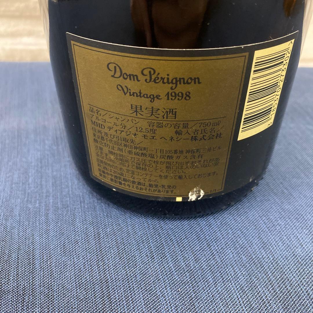 未開封　ドンペリニョン　ヴィンテージ　1998 シャンパン　750ml ドンペリ