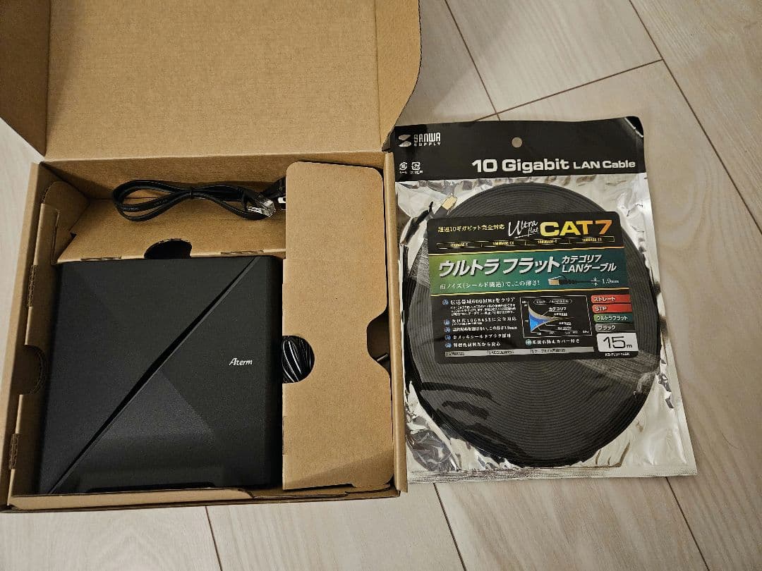 NEC Aterm Wi-Fi６ルーター11ax AM-3000D4AX セット