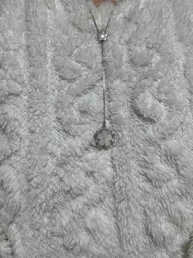 シルバー 花形 ピアス＆ネックレス セット