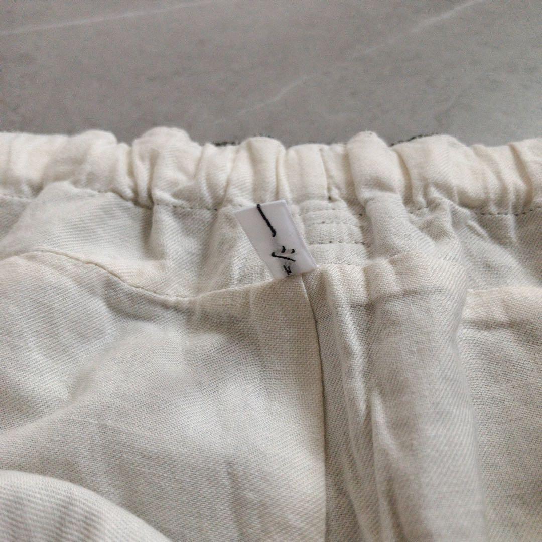 ゴーシュ リネンパンツ サイズ2 グレンチェック