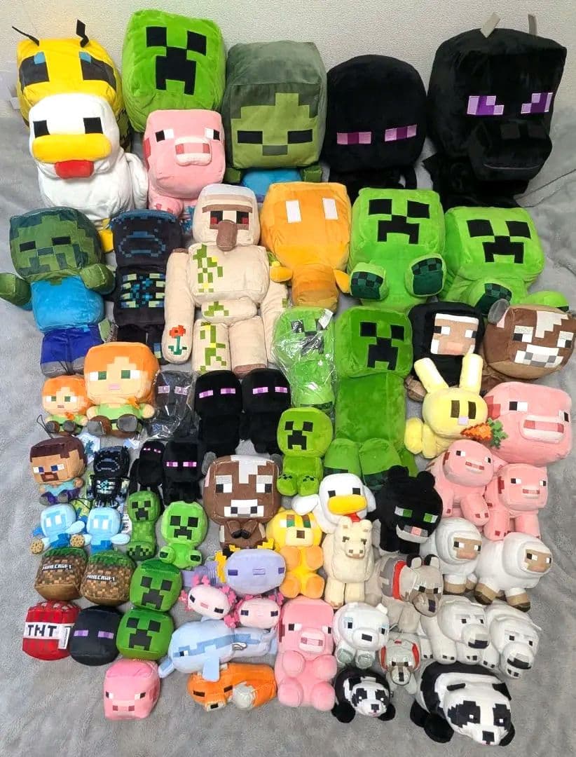 Minecraft マイクラ ぬいぐるみ クッション まとめ クリーパー ゾンビ