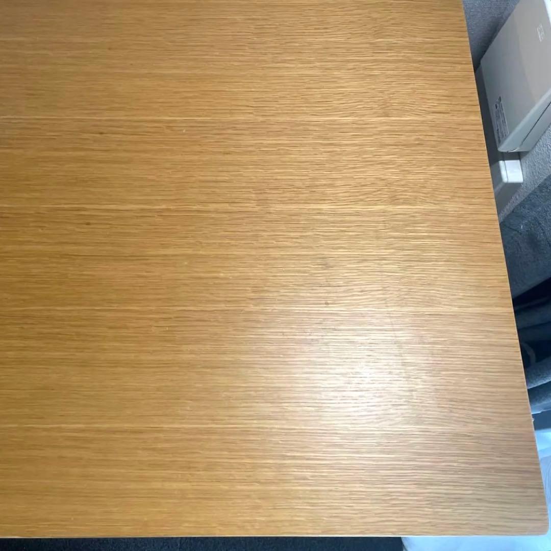 【完成形】無印良品 リビングでもダイニングでもつかえるテーブル　オーク材