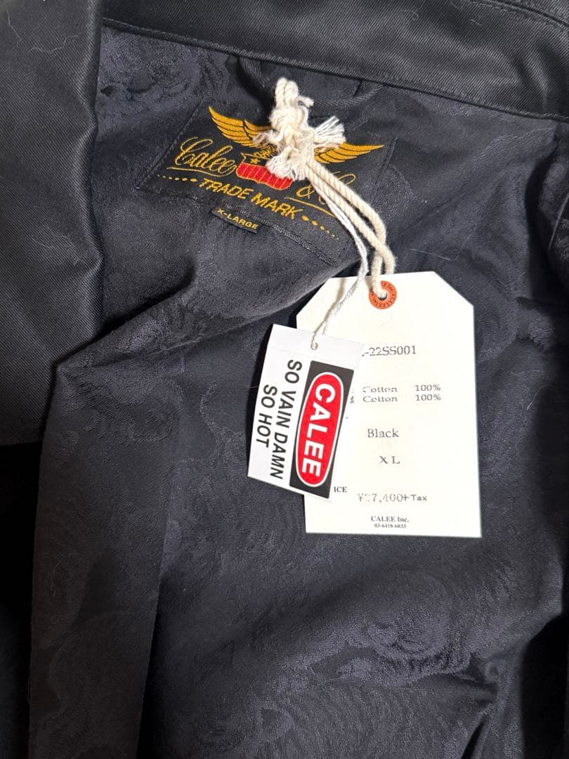 新品 CALEE タイガーボルト 刺繍 ジャケット　XL