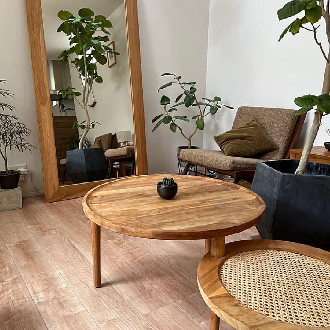 ノーウェアライクホーム KUURO ネストテーブル チーク材 ウッド テーブル