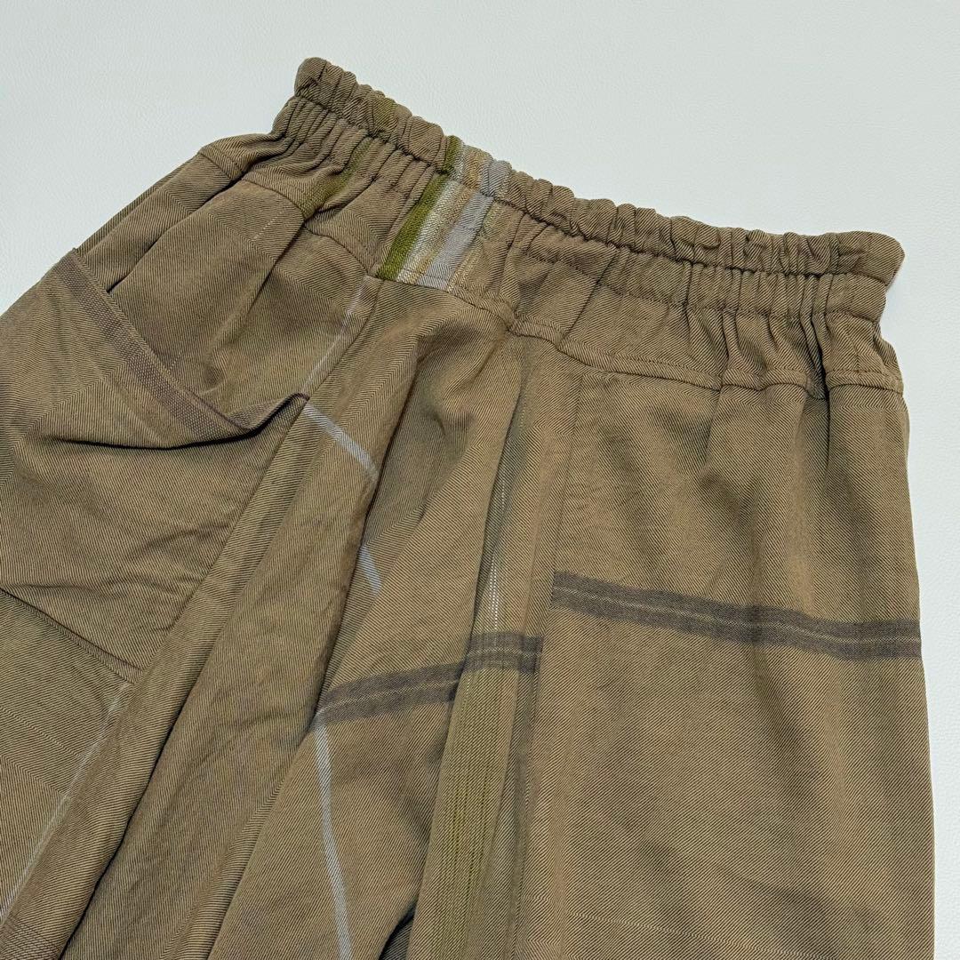 タマキニイメ サルエルパンツ タルンパンツ 日本製 コットン ベージュ系