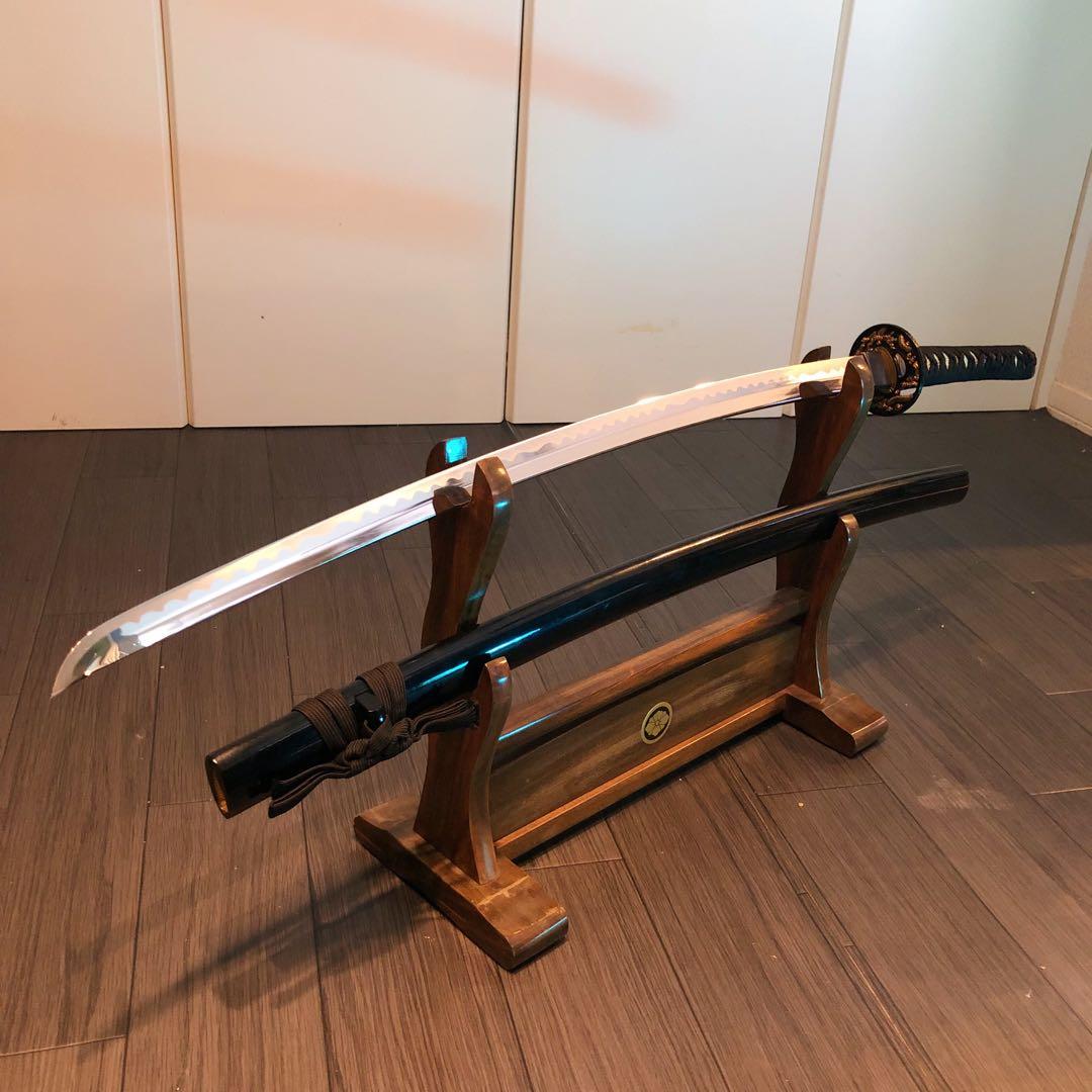 高級模造刀　太刀　本研波刃　合金　居合刀