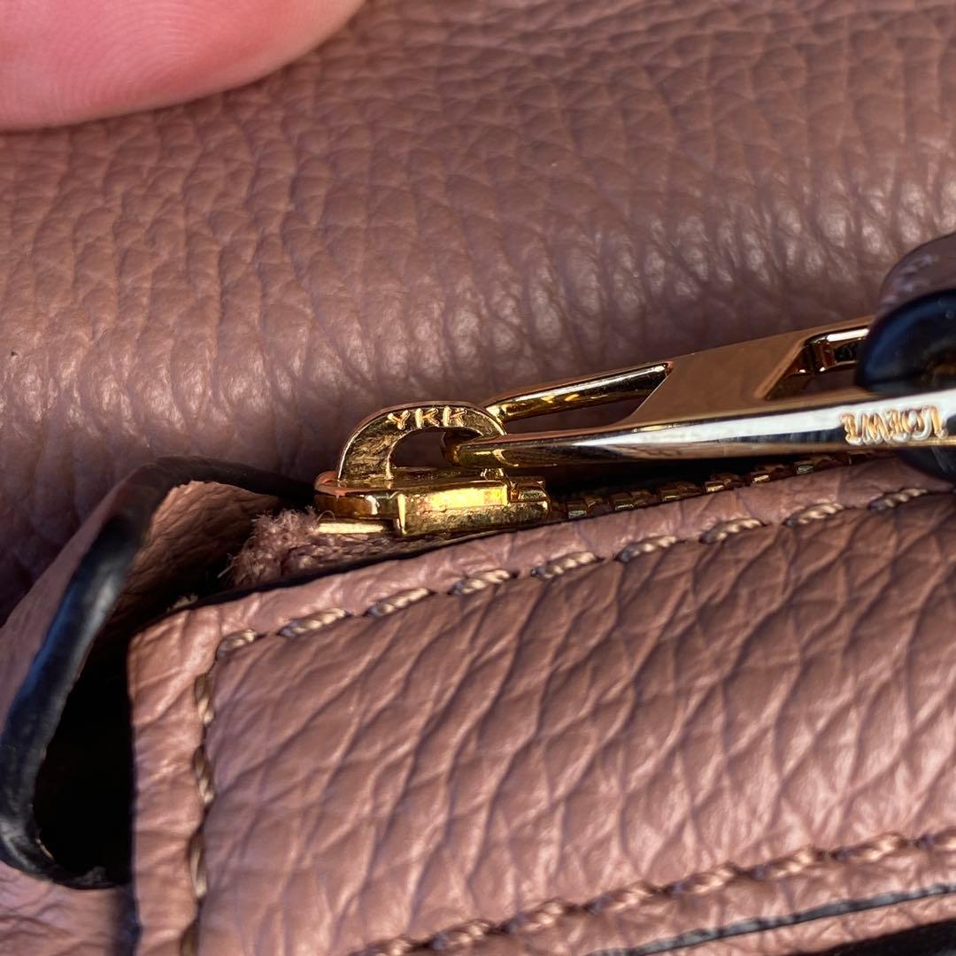 【最終値下げ】　ロエベ　パズルバッグ　ミニ　ダークブラッシュ　ストラップ欠品