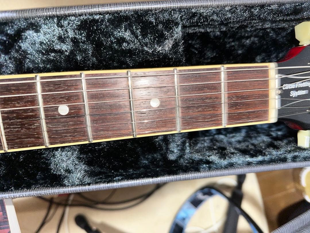 HISTORY セミアコースティックギター 赤