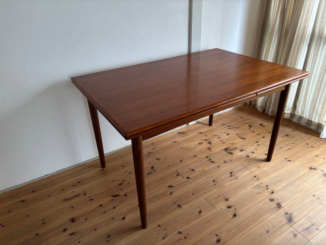 北欧ヴィンテージ　デンマーク　チーク　ドローリーフテーブル