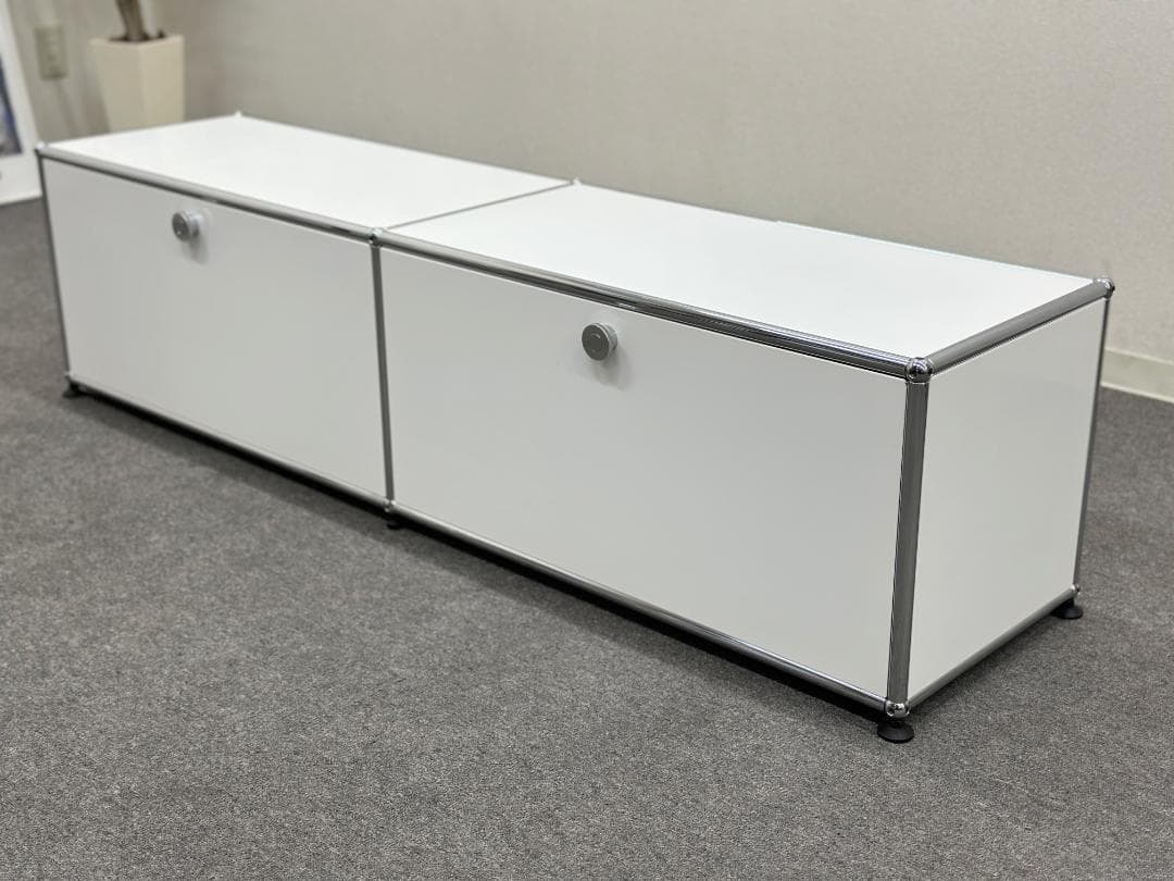 ラスト１点！USMハラー■サイドボード　テレビボード　2列1段　白　幅152cm