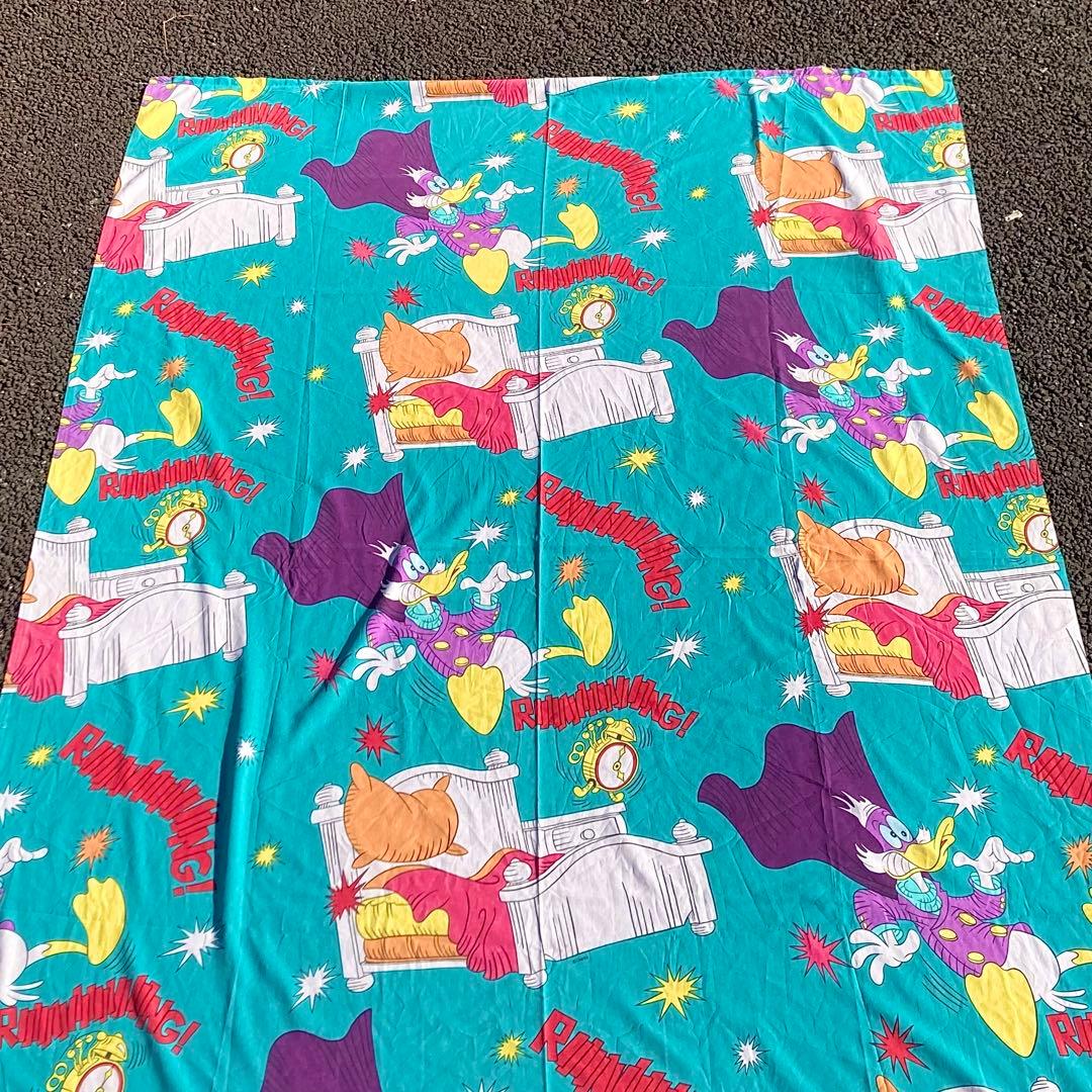 スペシャル USA製 90's ダークウィング・ダック ビンテージ 特大シーツ