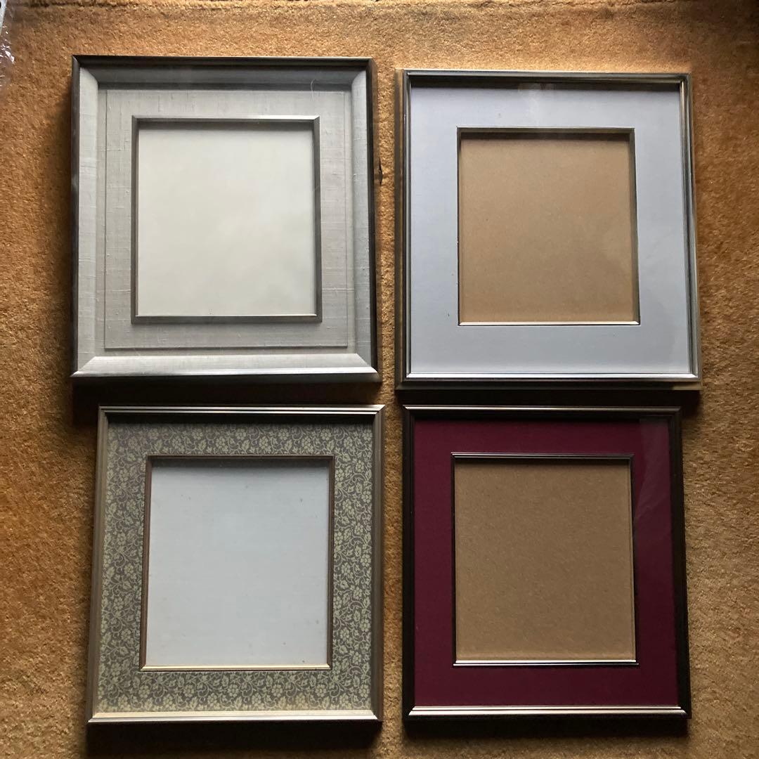 美品　高級アルミ額縁4枚セットサイズ大2枚中2枚