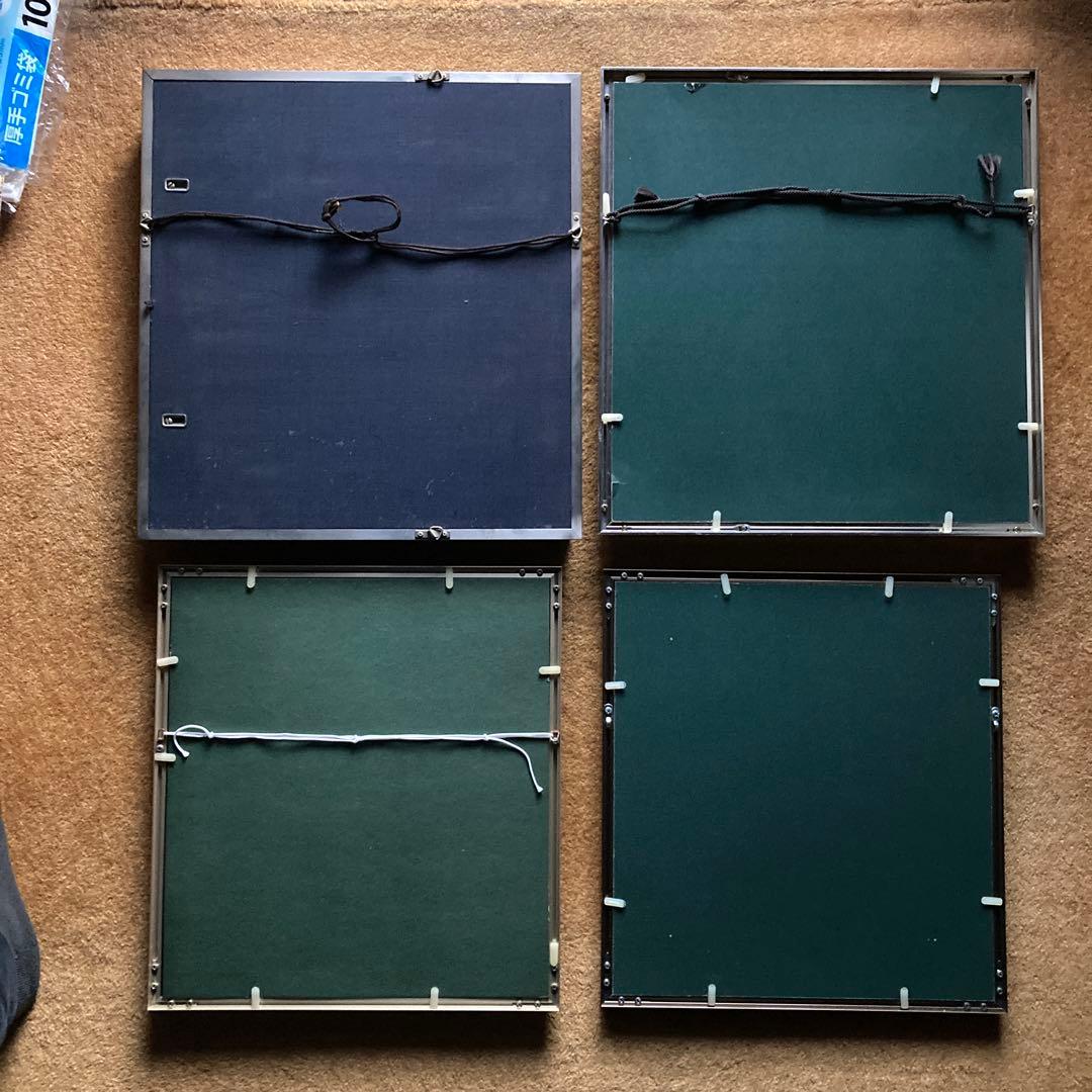 美品　高級アルミ額縁4枚セットサイズ大2枚中2枚