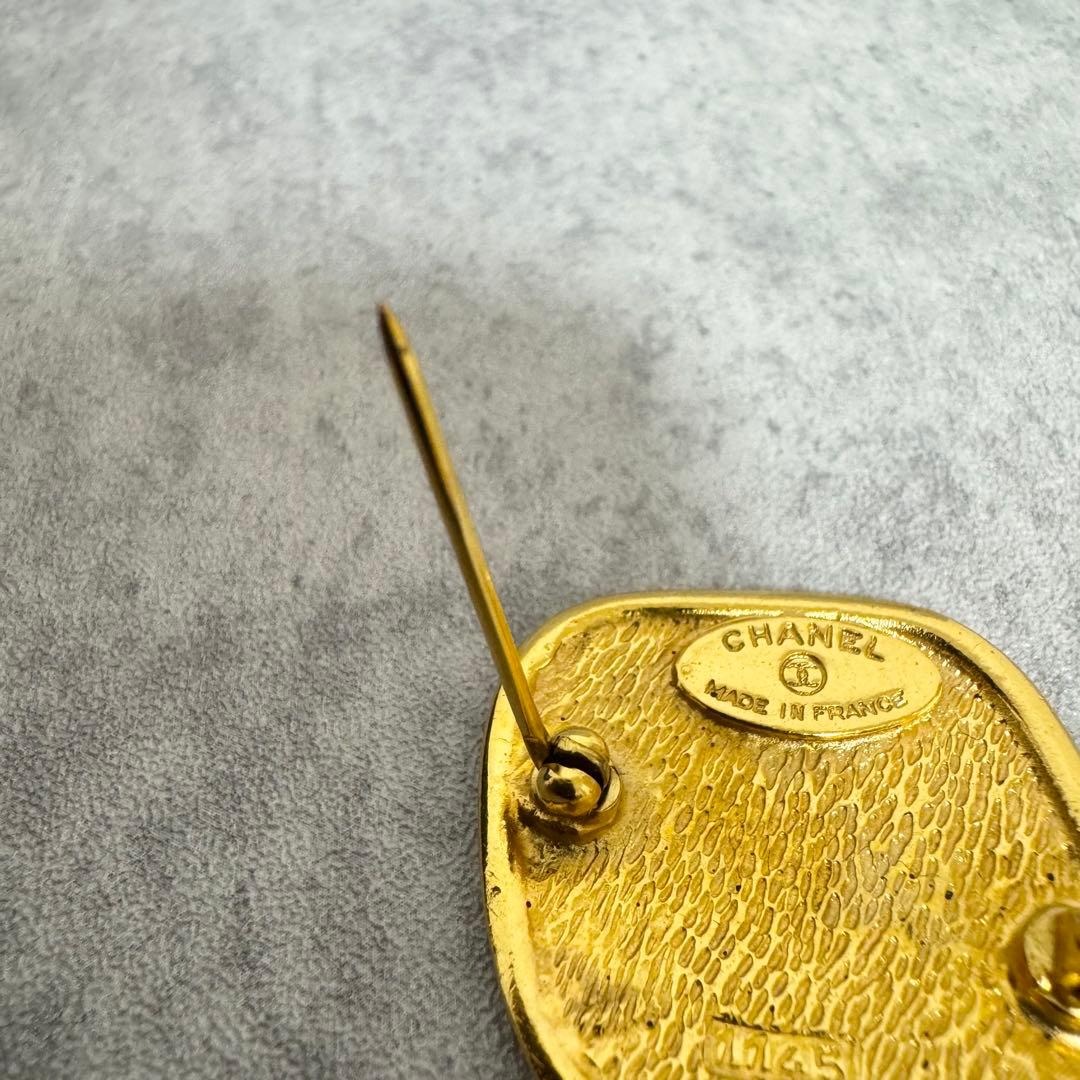 CHANEL シャネル ブローチ カンボン ゴールド ヴィンテージ レディース