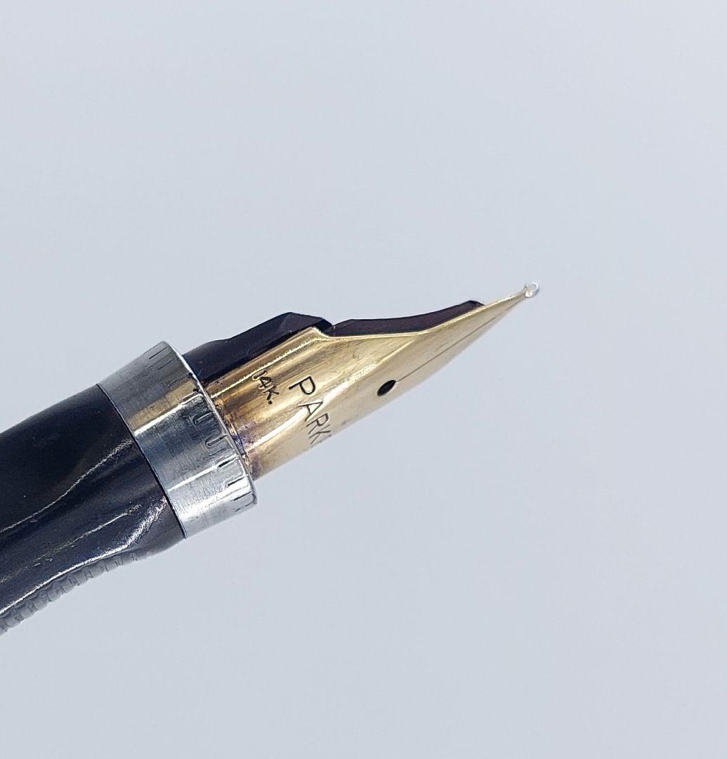 PARKER パーカー 万年筆 スターリングシルバー 14K-585 ②