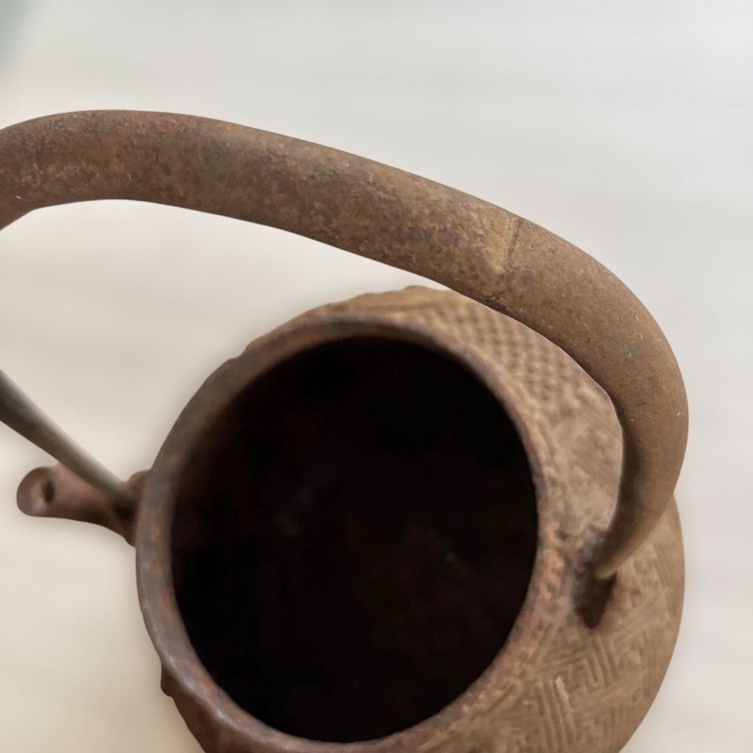 南部鉄器 鉄瓶 急須 骨董品 茶道具 アンティーク レトロ金龍堂刻印あり