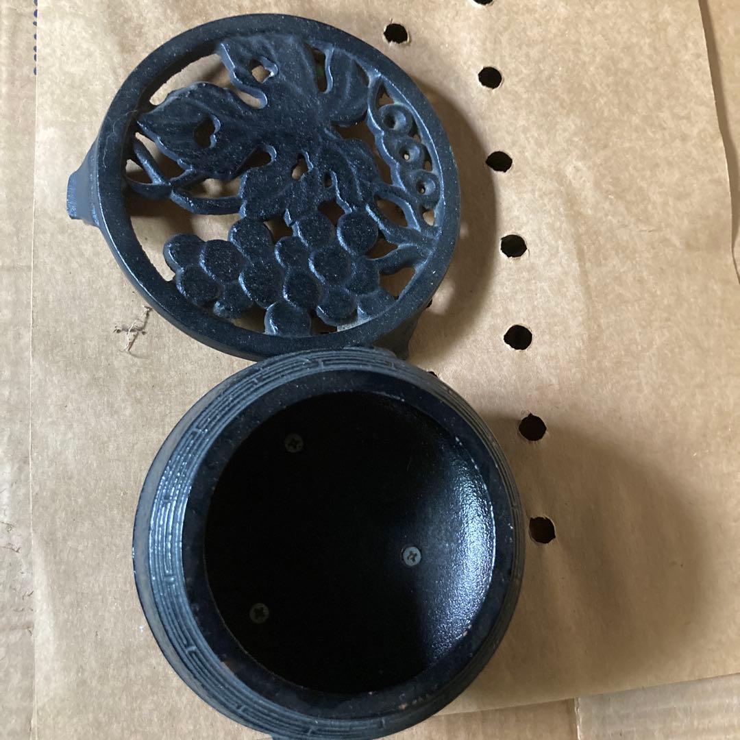 黒色鋳鉄製茶器セット