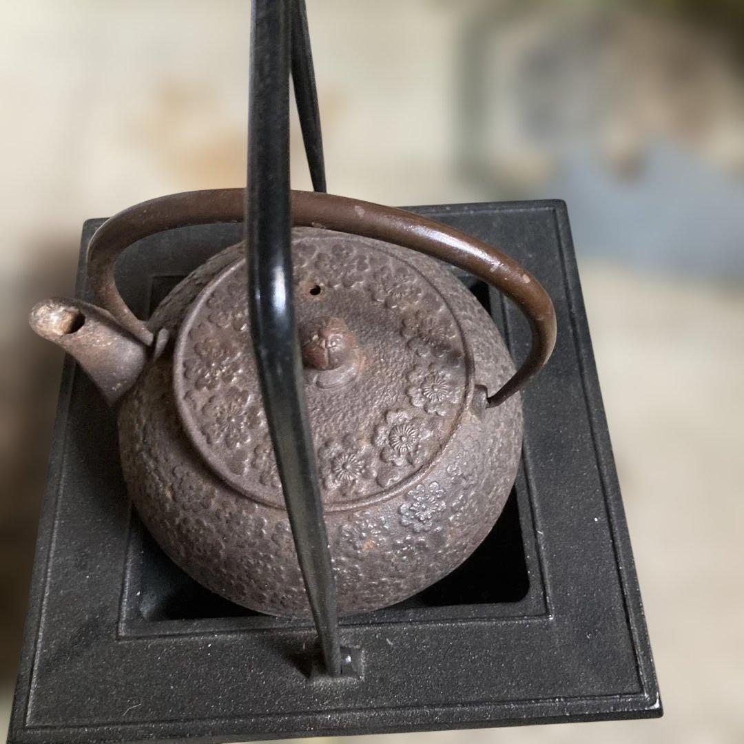 黒色鋳鉄製茶器セット