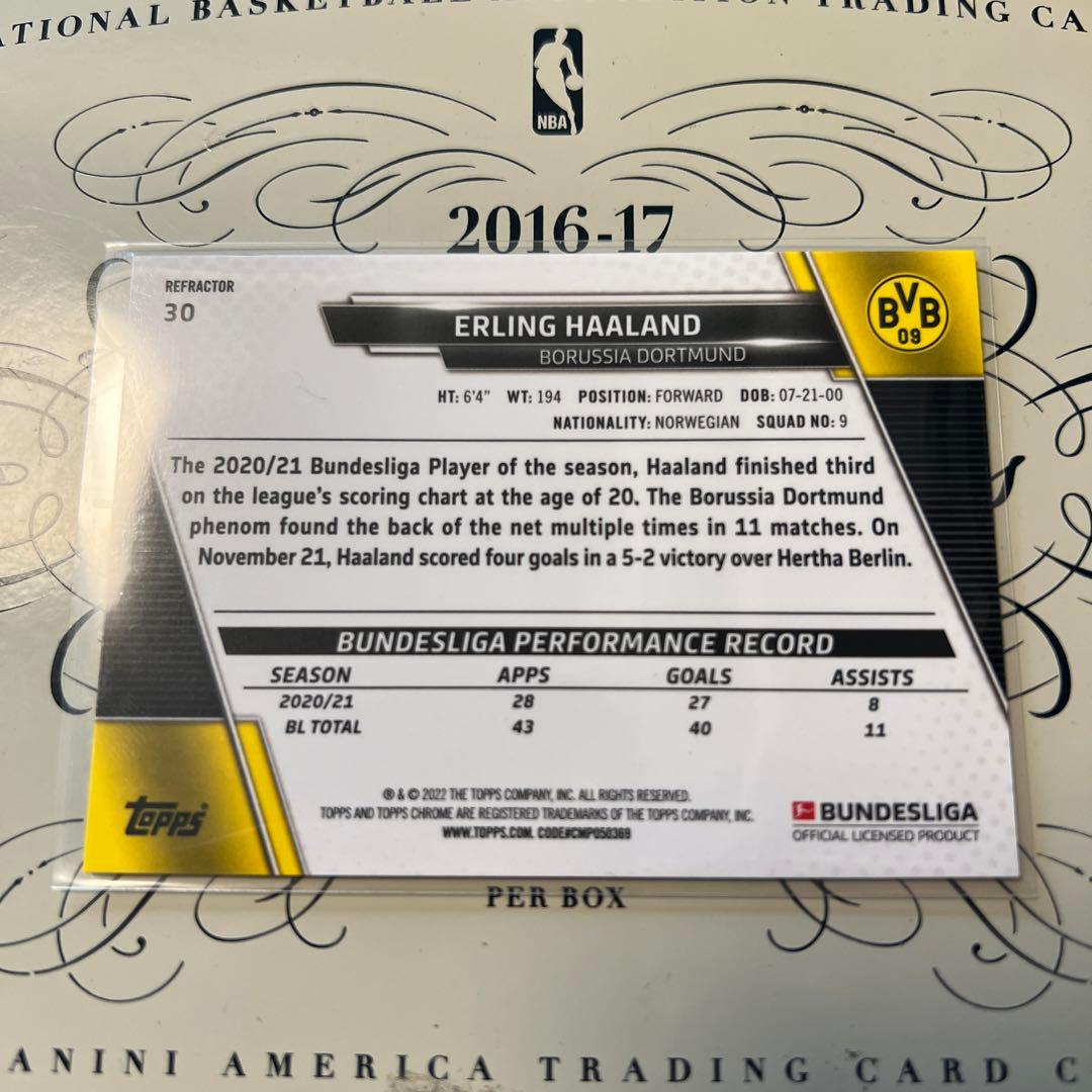 Erling Haaland Topps Chrome リフラクター
