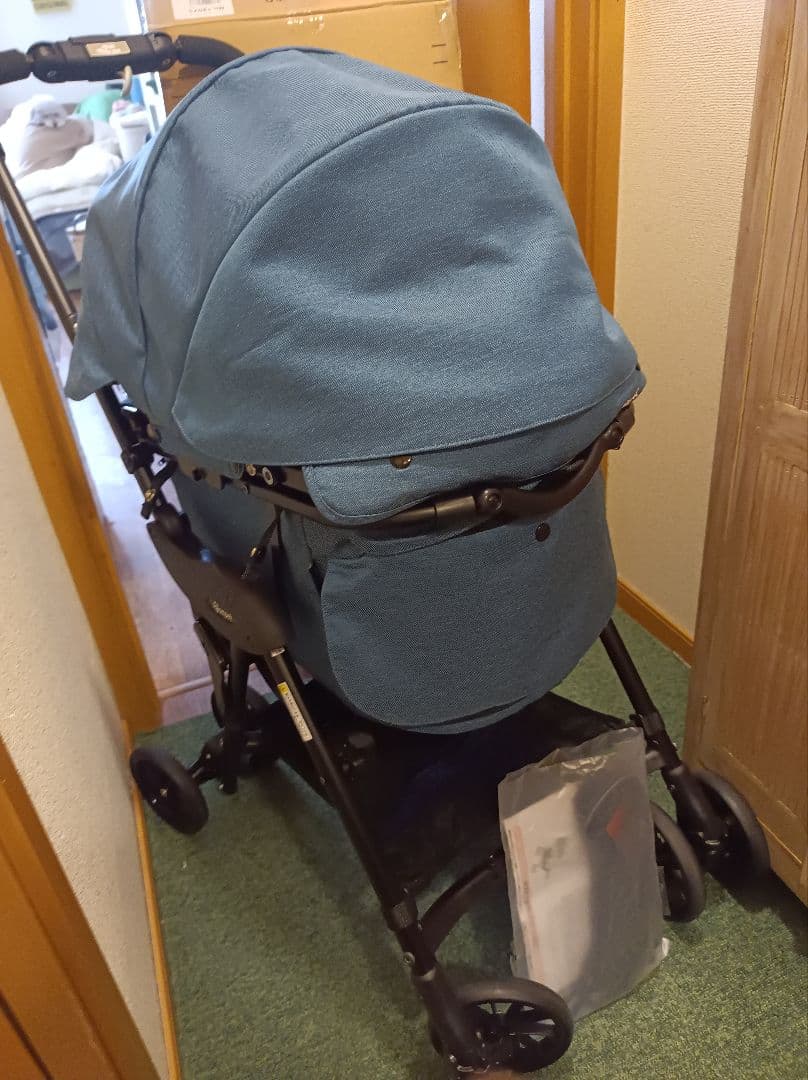 超美品 人気コムペット ミリミリEGロングD デニム 軽量ペットカート② 分離式