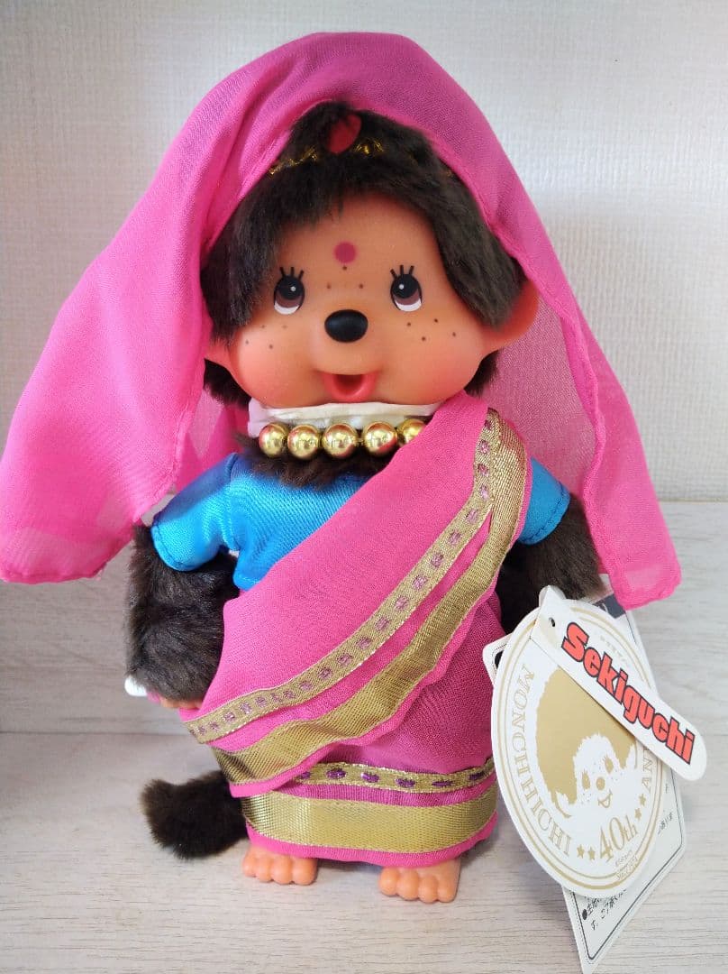 新品 40周年記念 ワールド モンチッチ インド 2体セット 276020