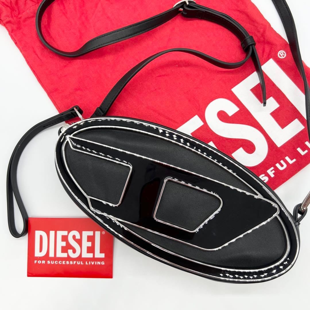 極美品✨DIESEL　ショルダーバッグ　HOLI-D　レザー　ブラック　正規品