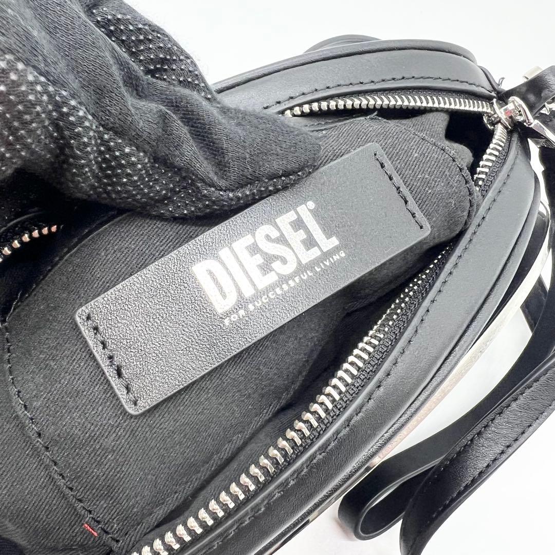 極美品✨DIESEL　ショルダーバッグ　HOLI-D　レザー　ブラック　正規品