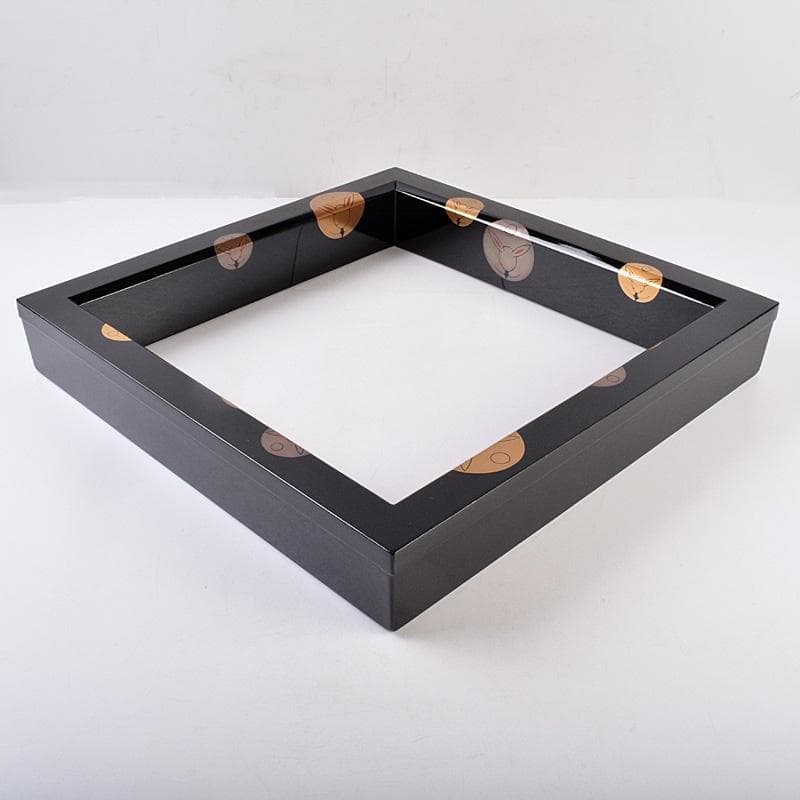 茶道具　輪島塗　蒔絵職人　日野拓也作　玉兎蒔絵　炉縁　共箱　M　R8986B