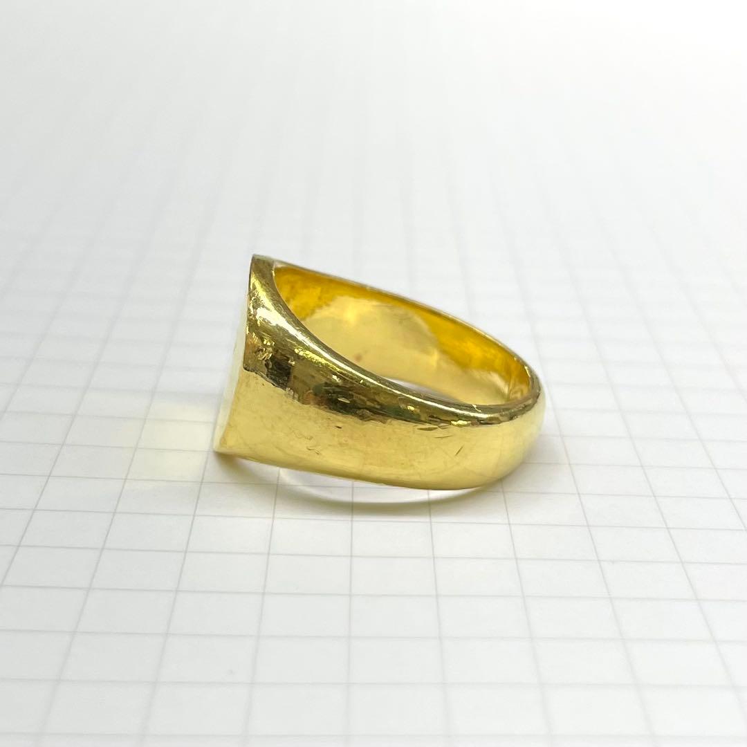 純金 24金 印台リング