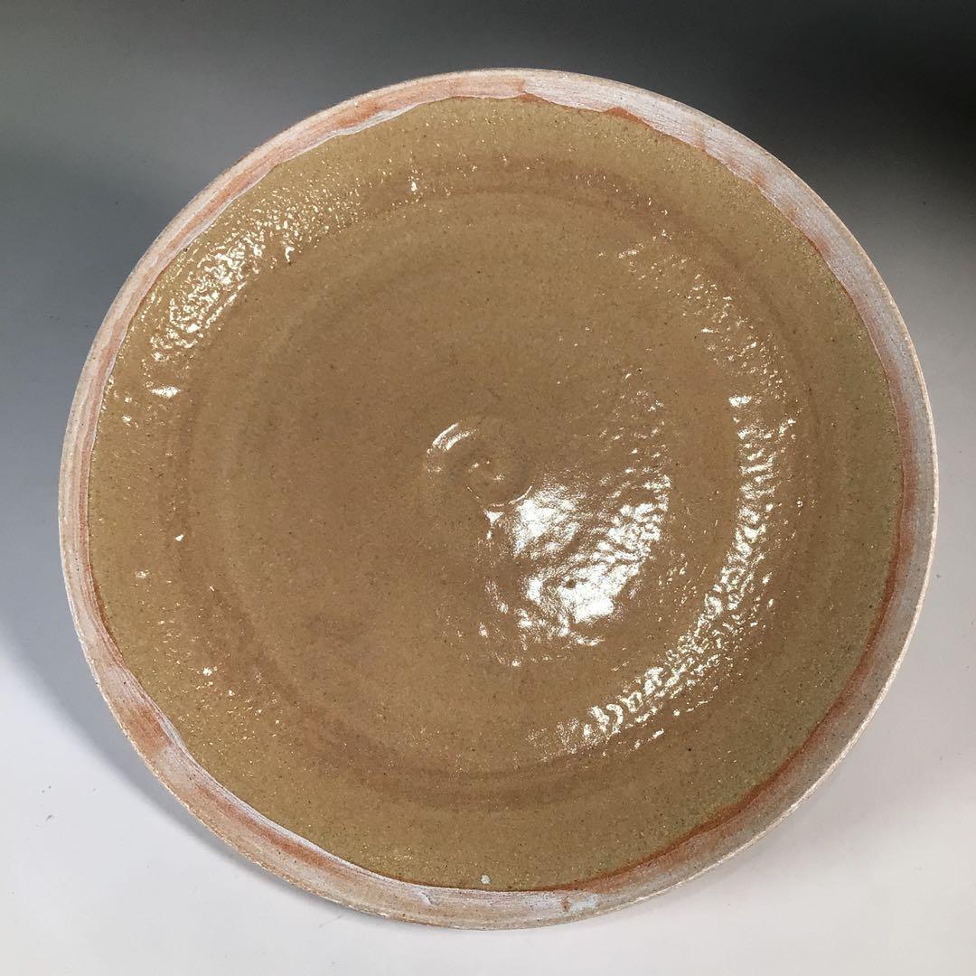 Ｎ１６４　水指　『宮島焼』『川原圭斎造』『広口水指』　共箱　茶道具