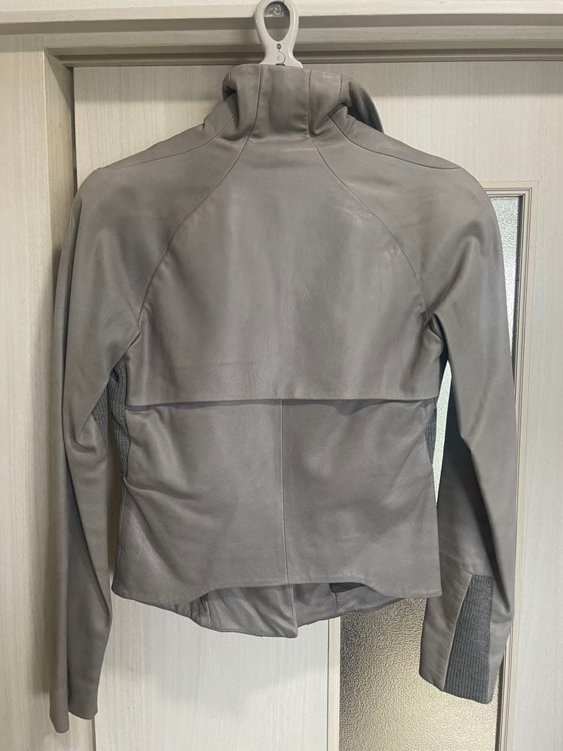 Helmut Lang ヘルムート・ラング　レザー　ジャケット　グレー　リック