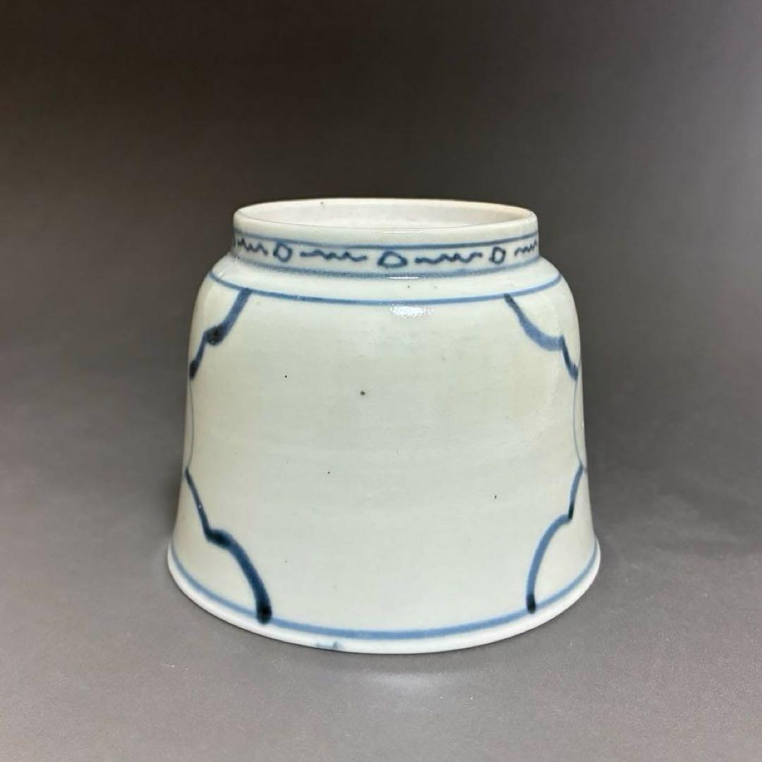 古伊万里　素地文蕎麦猪口　無傷完品　くらわんか手