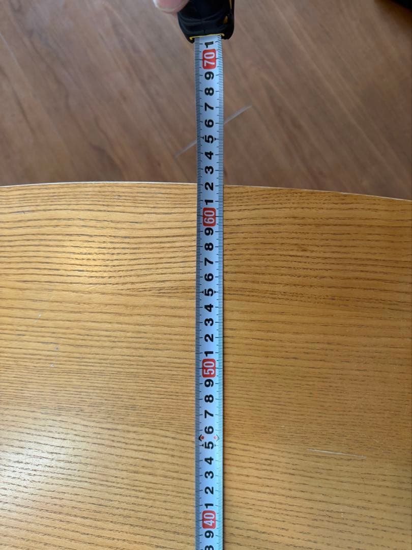 ★うさしのページ【状態良】無印こたつテーブルにもなる楕円形テーブル★