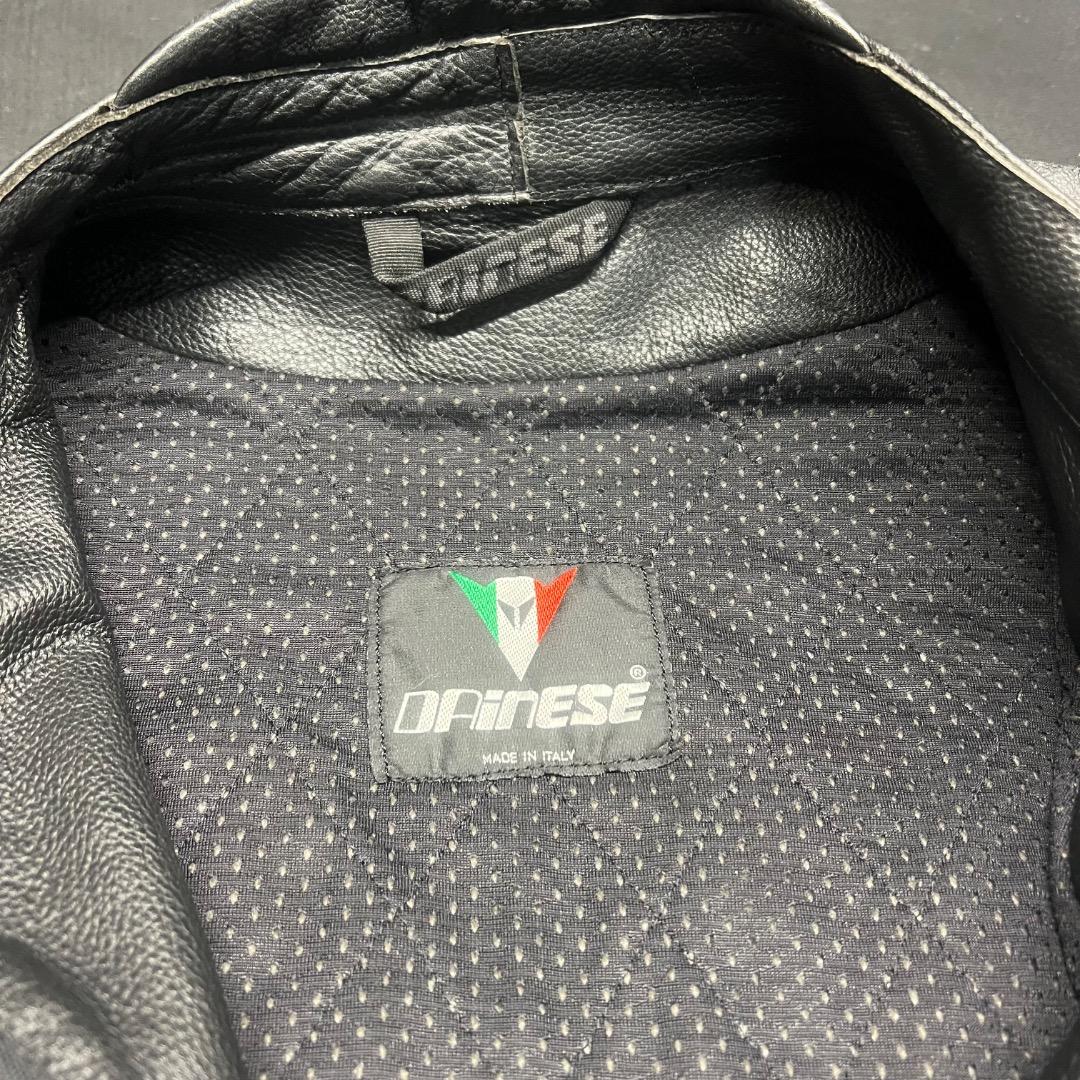 〇Ad左1014 DAINESE 革ジャン レザー ブルゾン ブラック