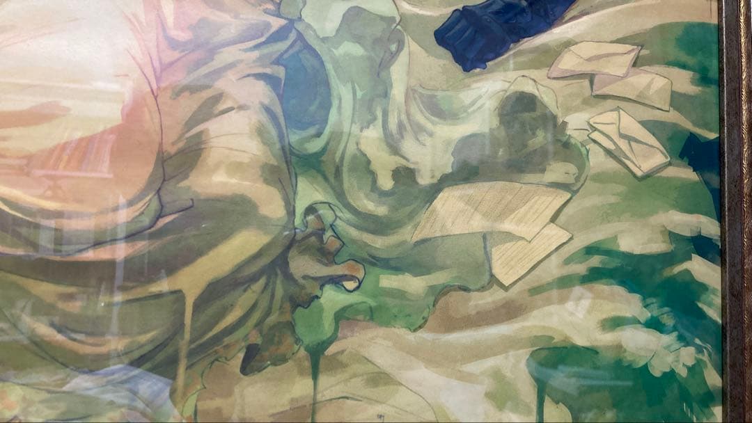 ヴァイオレット　エヴァーガーデン　油絵　限定品　美術品　アニメ　京アニ　らでん