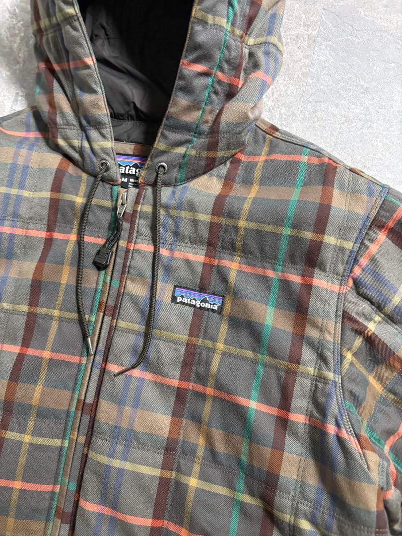 ジャケット・アウター Patagonia hooded quilting check jacket