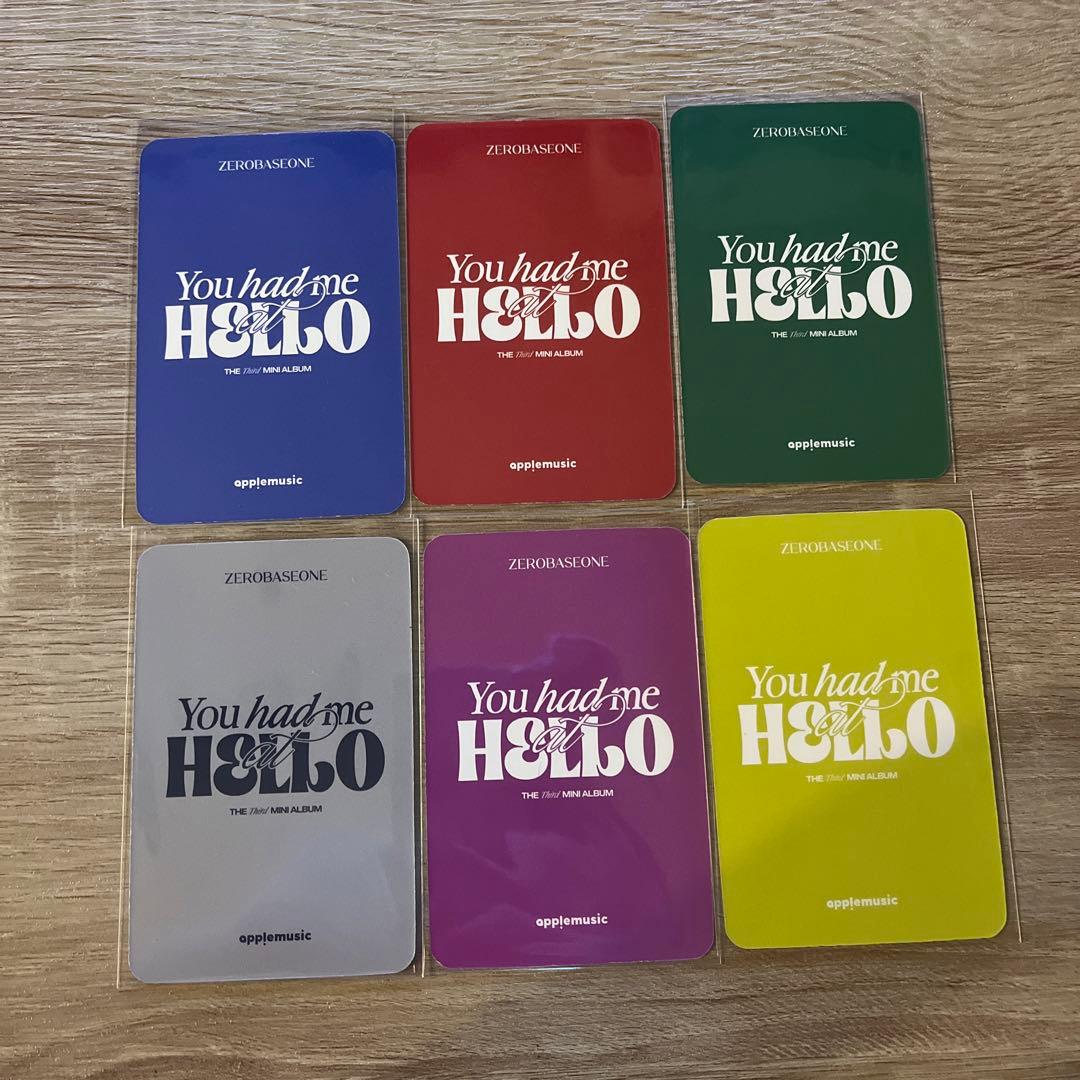 zerobaseone zb1 ゼベワン　テレ　トレカ　コンプ