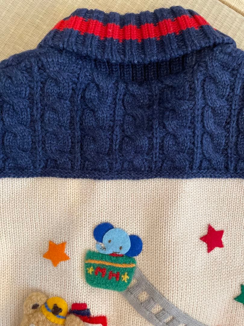 ミキハウス　ニットジャンパー　80