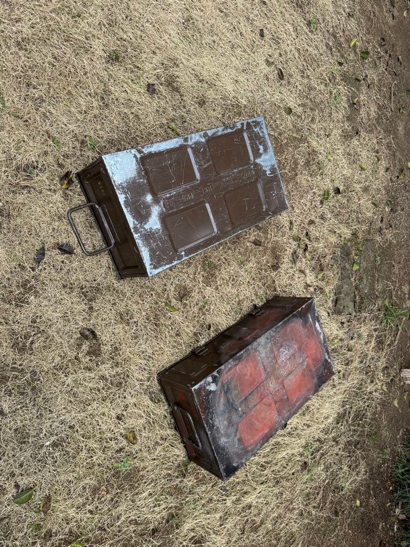希少！　米軍放出品　ヴィンテージ　アンモボックス　スチール製　2個セット